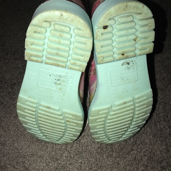 Lace up floral print rain boots - Picture 5 of 5